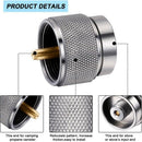 Camping Stove Adapter Aluminum Alloy Camping Gas Cylinder Converter Valve O
