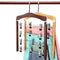 2PCS WOODEN 4 LAYER PANTS HANGER CLOSET SKIRT JEANS SLACK HANGERS STORAGE RACKS