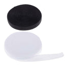 2Pcs 10 Meters Cotton Elastic Band Sewing Trims 15mm Width Black White