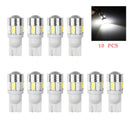10X White High Power 3W LED Lights Show Wide Light T10 5630 6SMD Bulb Lamp 3C