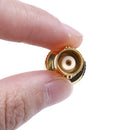 2Pcs BNC female jack to SMA male plug RF connector straight goldplatingadapterR6