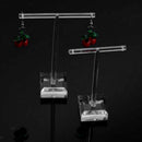 2Pack Acrylic Earring T Bar Stand Retail Display Holders for Show, Jewelry