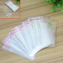400*Packing Self Adhesive Seal Resealable Bags Plastic Clear Gift Storage 4x10cm
