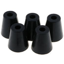 5 Pack 45x49mm Furniture Cabinet Round Rubber Case Feet Anti-Slip Circular