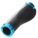Pair Cycling MTB Bike Bicycle Handlebar Rubber Grips Comfortable Blue I2B4