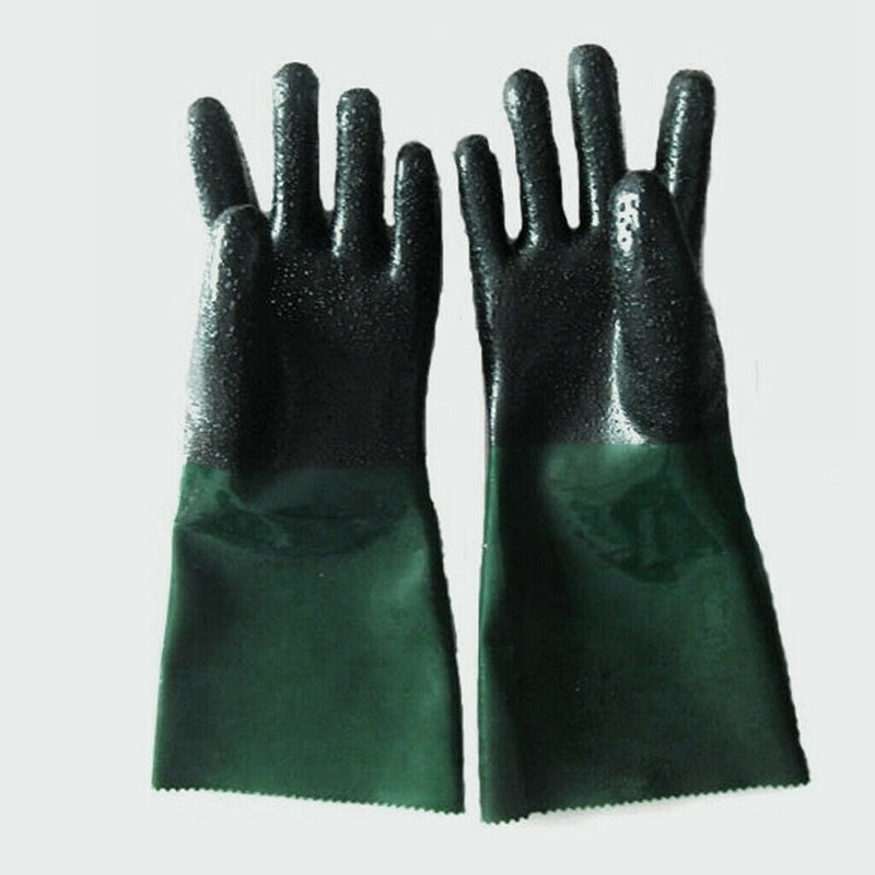 48cm Gloves for  Sandblasting Sand Blast Blaster PVC Protection