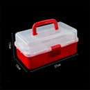 Transparent Nail Polish Organizer, Empty Storage Box for Storing Pills,