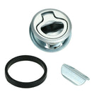 2 pcs Boat RV Door Cabinet Slam Latch Round Hatch Latch Assembly, Alloy