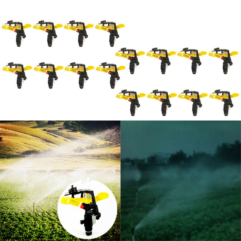 16 Packs Adjustable Watering Sprinkler, Rotating Irrigation Garden Nozzle
