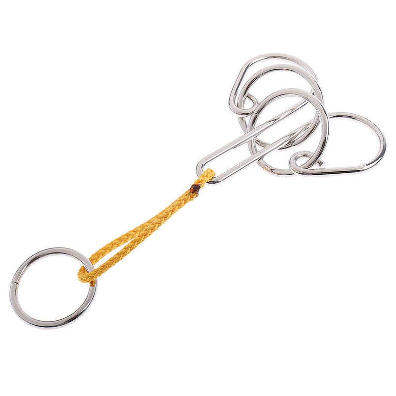 Chinese Rings Lock Puzzle IQ Brain Teaser