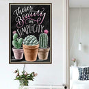 Cactus Round Diamond Painting Embroidery DIY Needlework Cross Stitch Set