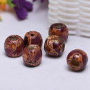 100 pcs wooden beads ball beads spacers spacer beads Jewellery DIY Crafting M1R2