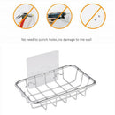 Soap Dish, Rust Proof Stainless Steel Soap Case Holder with Powerful Adhesi
