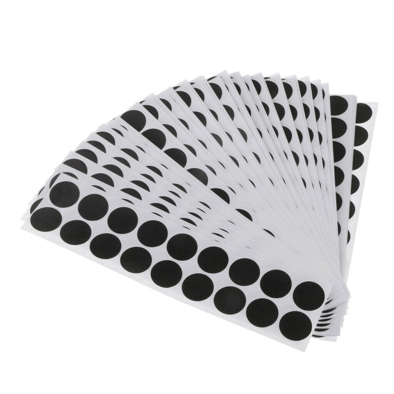 900pcs Self Adhesive Shooting Paper Shooting Stickers Patches Black for Sporting