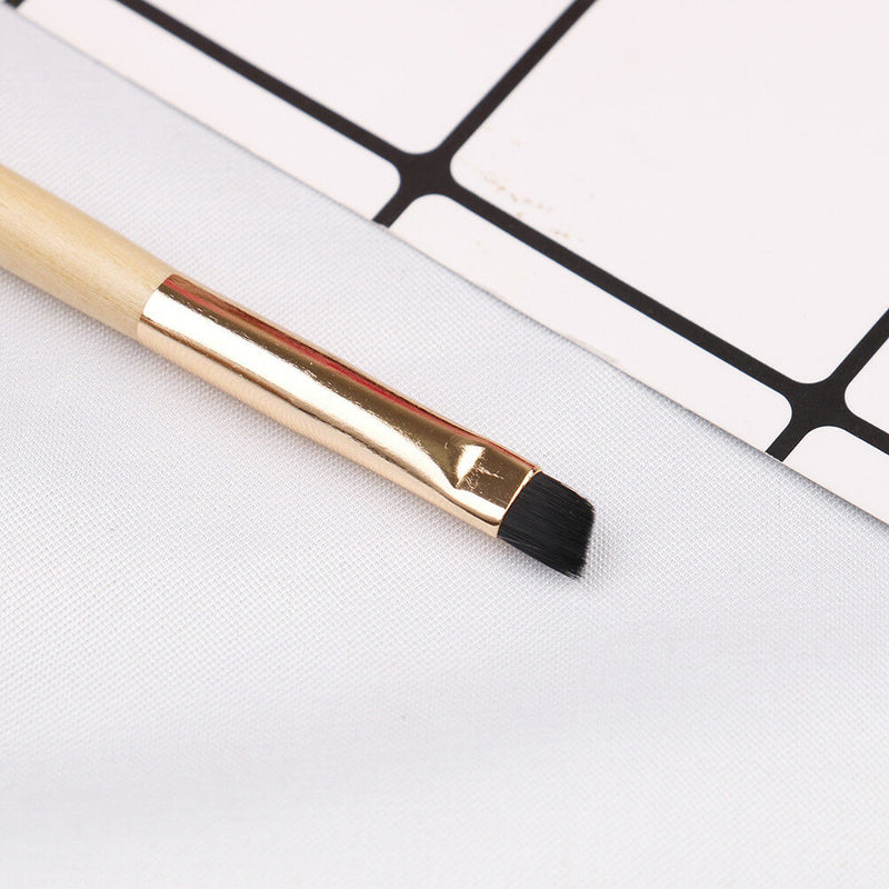 Pro makeup tools bamboo handle double eyebrow brush + eyebrow comb brushes B Hn