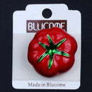 Vivid Vegetables Brooch Enamel Red Tomatoes Brooches Plant Corsage Clips Fo V7D1