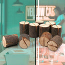 20pcs Wood Name Card Photo Clip Holder Wedding Party Home Table Decor Craft