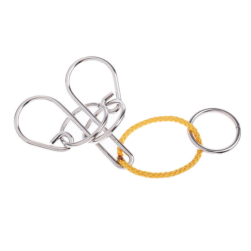 Chinese Rings Lock Puzzle IQ Brain Teaser