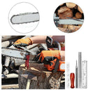 12-Pack Electric Chainsaw Pencil File Kit Wood Handle Depth Specification F D8N3
