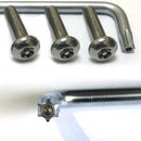 4x Car Universal Anti Theft Anti-Tamper Security License Plate Screw Stainless