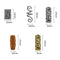 Viking Runes Beard Beads Runes Knot Pendant Hair Jewelry Bead Dreadlock
