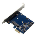 PCI-E PCIe To MSATA SSD And SATA 3.0 Combo Extender Adapter Card 6.0Gbps
