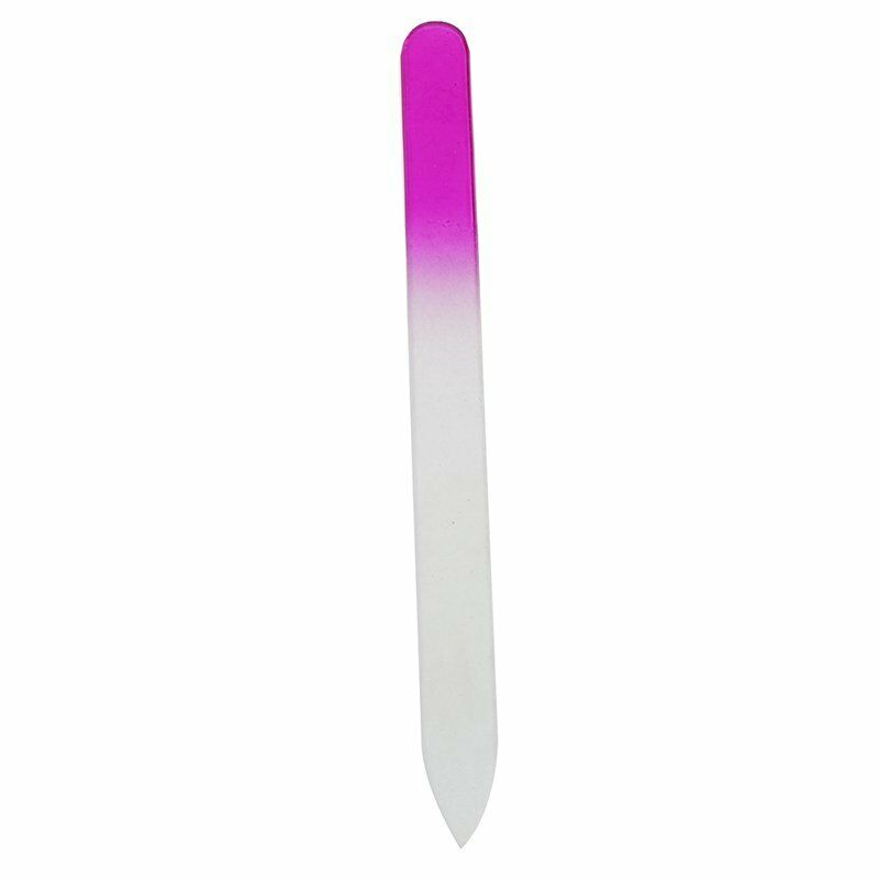 5 Pack Of Mixed Color Crystal Glass Nail File Files 5.5" For Nail Art W2B4