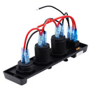 Dc12V Car Cigarette Lighter Switch Four-Position Center Console Dual Usb Ch