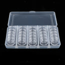 25pcs Nail Powder Bottles,Empty Rhinestone Nail Tips Storage Box Case Plastic