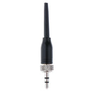 1x 3.5mm Lock Stereo Jack Plug DIY Audio  For Microphone Black 6cm