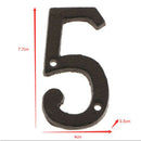 5 &6 Heavy Duty Wrought Iron House Address Number Digits for Door Sign