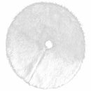 Christmas Tree Skirt ,1pc White Carpet Christmas Tree Skirt Base Floor Mat