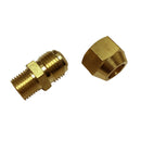 Brass 1/4" Male Adapter Connector Thread Fittings Tube with Flaring Ãâ€ 10mm