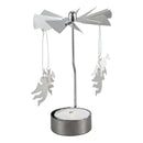 Spinning Rotary Metal Carousel Tea Light Candle Holder Stand Light Xmas Gif O7R6