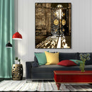 Retro Door DIY Painting By Numbers Kit Canvas Oil Wall Art Home Decor Gift
