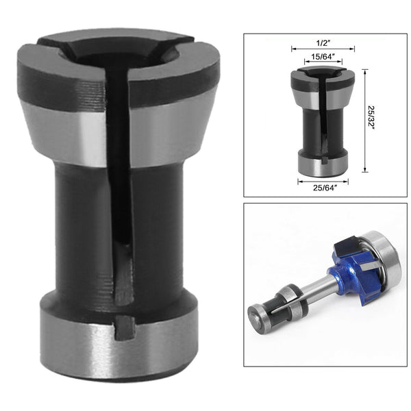 3x Router Bit Chuck Collet Milling Cutter Adapter, Split Bushing Collet Collet,