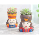 2pcs Creative Walnut Fairy Flowerpot Succulent Containers Desktop Decoration