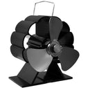 3-Blade Stove Fan Ultra Quiet Fireplace Wood Burning Eco Friendly Fan Wood/