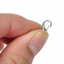 100pcs NIickle Plated Lobster Clasps Jewelry Hooks Beads Connectors