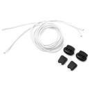 1 pair Elastic Laces Easy Fixation for Sports (White)