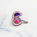 Pink Cartoon Cute Pin Brooches Enamel Badges Unisex Kids Boy Girls Jewelry Gifts