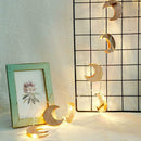 10LED Moon Shape Light Fairy String Lamp Party Wedding Christmas Home Decor