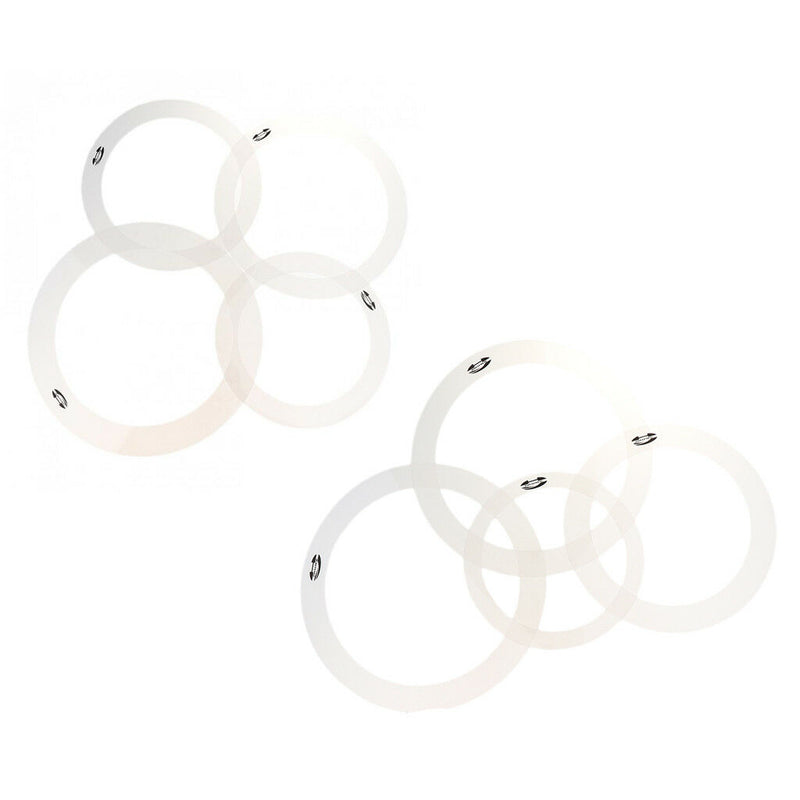 2 Packs Drum Muffler Dampening Rings Tone Control for Drum Set Jazz Drum
