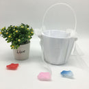 Small White Wedding Flower Girl Basket