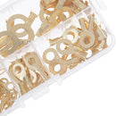 150X Brass Ring Cable Lugs Cable Connector Wire Terminal M3 M4 M5M6M8M10 Kit ME