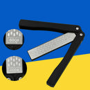 1pcs Folding Pocket Double Sided Sharpener 400/600 Grit Fine Coarse Stone ERA