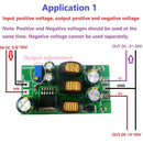 20W +- 5V-24V Positive & Negative Dual Output Power Supply DC DC Step-Up Bo