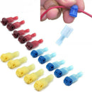 60pcs Quick Splice Electrical Wire Terminals PP Insulated Female Spade Conn D6X4