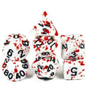 7 x Bloody Polyhedral Dice Set For Dungeons And Dragons DND MTG RPG Game AU