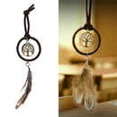 Boho Key Chain Ring Metal Feather Tassels Dream Catcher Keyring Keychain 3C
